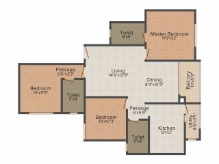 Adroit District S (3BHK+3T (1,399 sq ft) 1399 sq ft) Adroit District S (3BHK+3T (1,399 sq ft) 1399 sq ft)