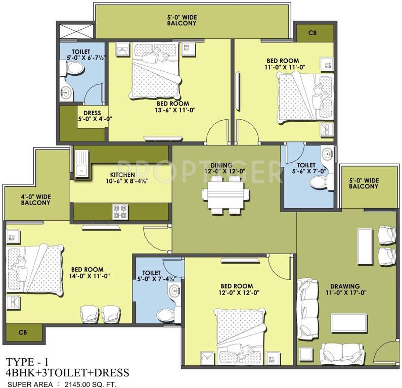 MR Proview Delhi 99 (4BHK+3T (2,145 sq ft) 2145 sq ft)