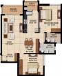 Floor Plan (2BHK+2T (1,332 sq ft) 1332 sq ft) Sapthagiri Splendor Floor Plan (2BHK+2T (1,332 sq ft) 1332 sq ft)