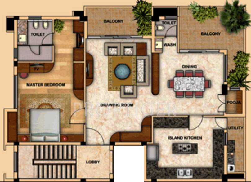 Aura Brooke Ville (5BHK+5T (3,726 sq ft) 3726 sq ft)