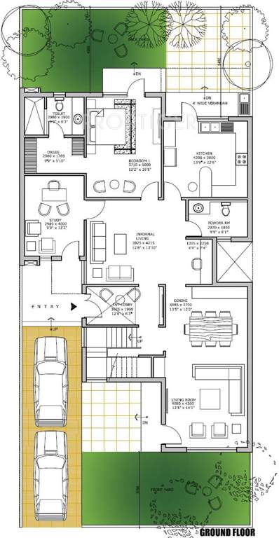 Vatika Bellevue Residences (4BHK+5T (3,240 sq ft) Study Room 3240 sq ft)