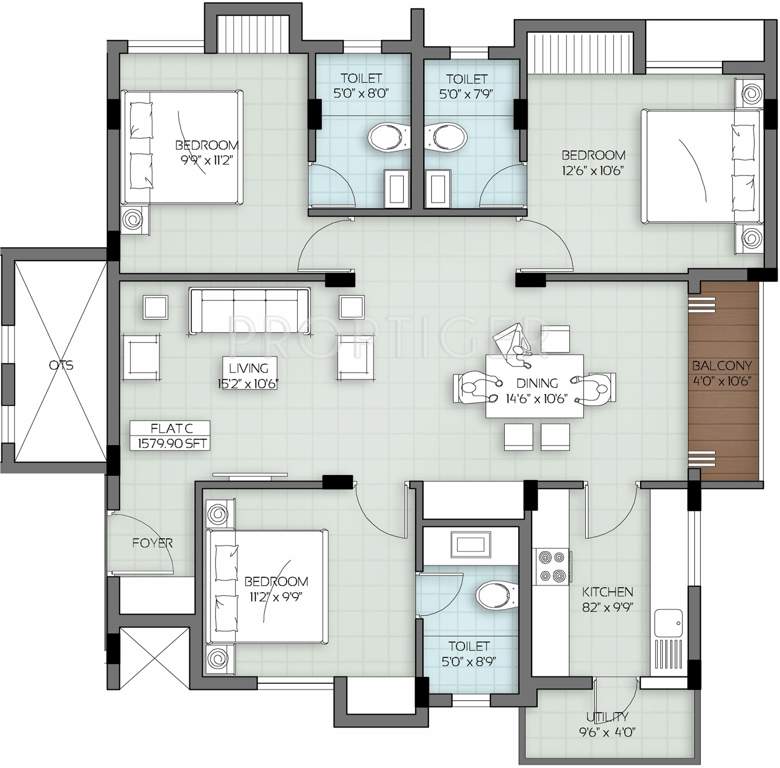 Devinarayan Temple Gate (3BHK+3T (1,800 sq ft) 1800 sq ft)