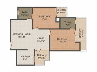 Nandini Metro Suites (2BHK+2T (1,125 sq ft) 1125 sq ft) Nandini Metro Suites (2BHK+2T (1,125 sq ft) 1125 sq ft)