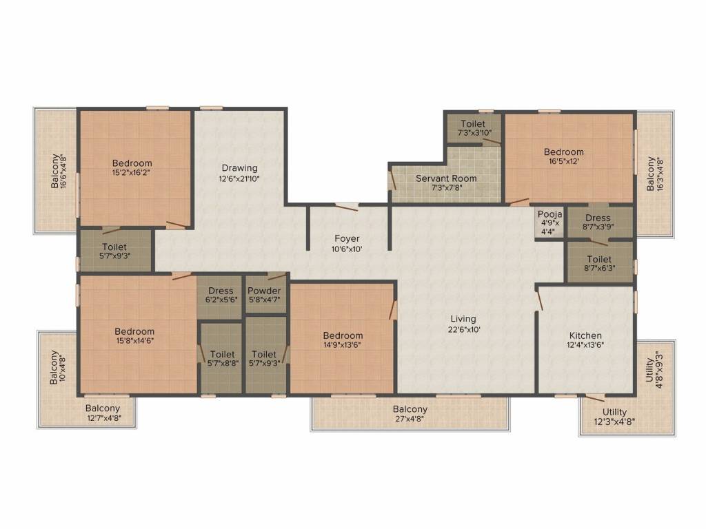 SH Casa Rouge (4BHK+5T (3,883 sq ft) Servant Room 3883 sq ft) SH Casa Rouge (4BHK+5T (3,883 sq ft) Servant Room 3883 sq ft)