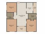 Radiant Elitaire (3BHK+2T (1,445 sq ft) 1445 sq ft) Radiant Elitaire (3BHK+2T (1,445 sq ft) 1445 sq ft)