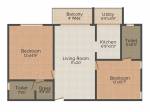 Shravanthi Paramount (2BHK+2T (1,054 sq ft) 1054 sq ft) Shravanthi Paramount (2BHK+2T (1,054 sq ft) 1054 sq ft)