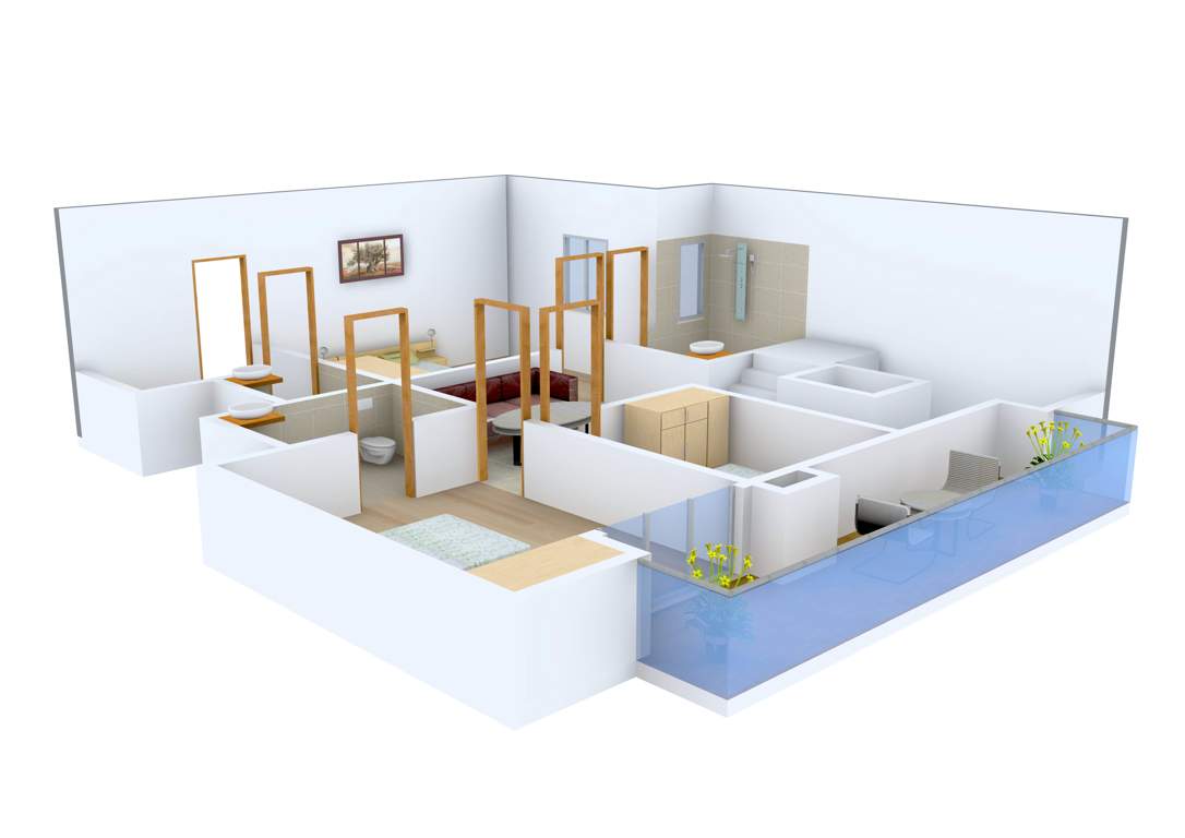 Bulland Heights (3BHK+4T (2,450 sq ft)   Study Room 2450 sq ft)