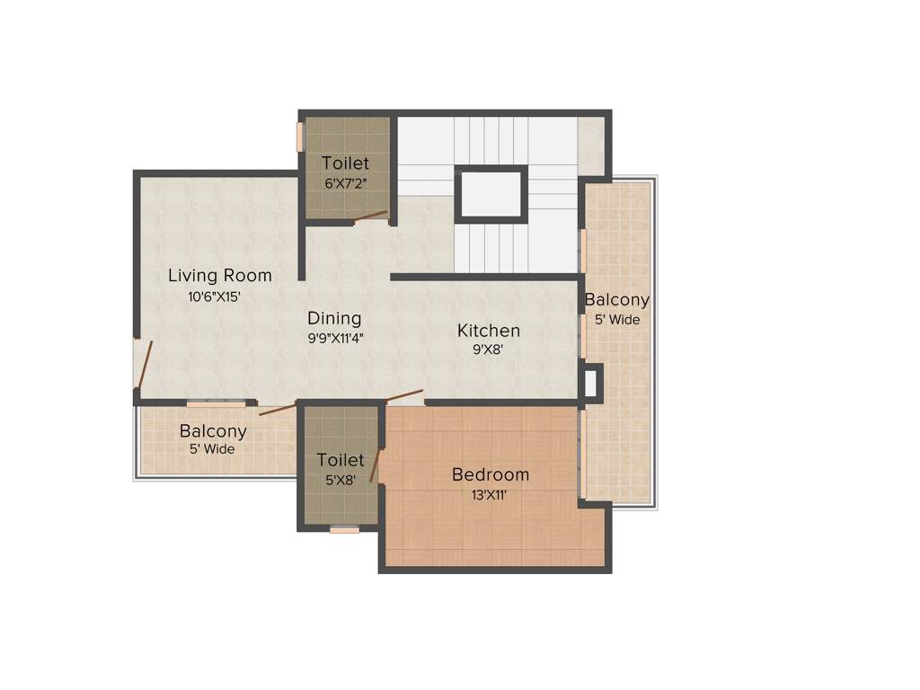 Bulland Heights (3BHK+4T (2,450 sq ft)   Study Room 2450 sq ft)