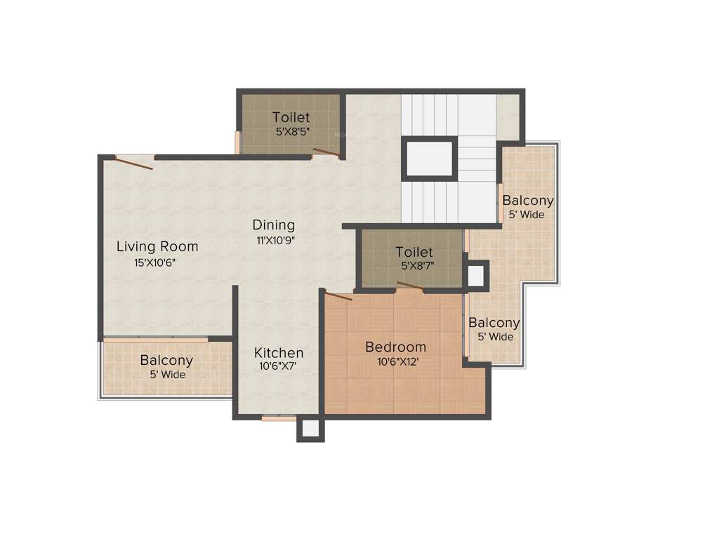 Bulland Heights (3BHK+4T (2,500 sq ft)   Study Room 2500 sq ft)