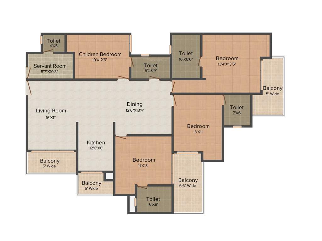 Bulland Heights (4BHK+4T (2,385 sq ft) 2385 sq ft)