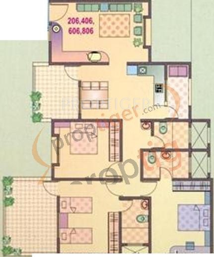 Yash Orchid (3BHK+3T (1,650 sq ft) 1650 sq ft)
