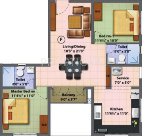KGS Prime Rose (2BHK+2T (1,144 sq ft) 1144 sq ft) KGS Prime Rose (2BHK+2T (1,144 sq ft) 1144 sq ft)