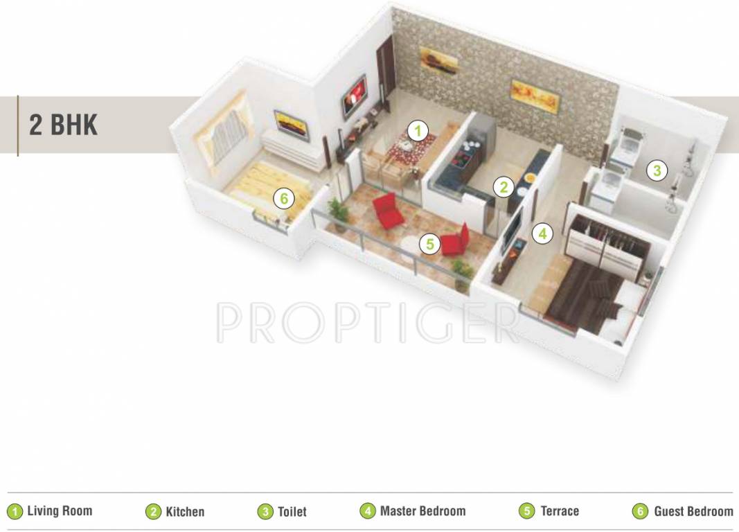 Address Village Residency 1 (2BHK+2T (922 sq ft) 922 sq ft)