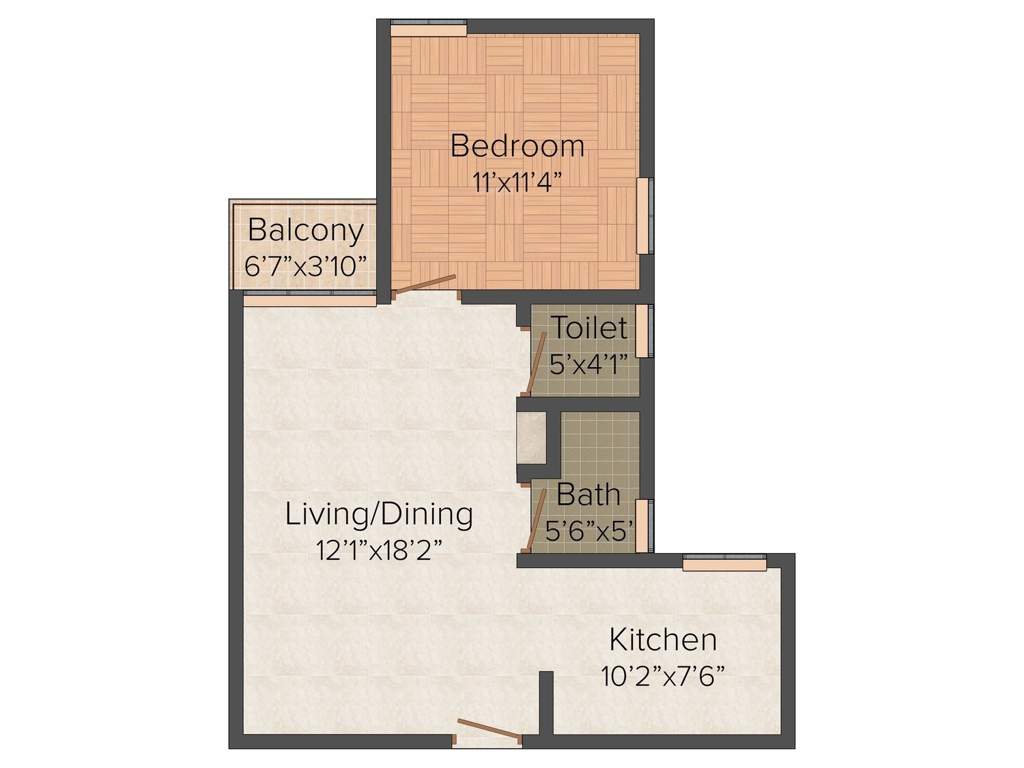 Venkatesh Primo (1BHK+1T (675 sq ft) 675 sq ft)