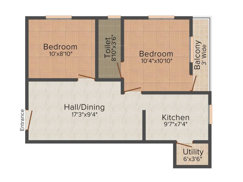 Yashva Classic Green (2BHK+1T (701 sq ft) 701 sq ft)