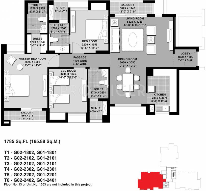 Unitech Verve (3BHK+3T (1,785 sq ft) 1785 sq ft) Unitech Verve (3BHK+3T (1,785 sq ft) 1785 sq ft)