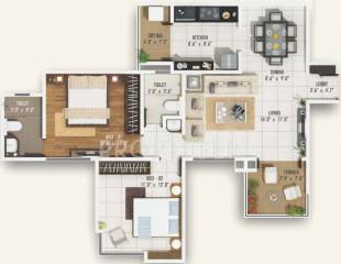 Abhinav Pebbles II (2BHK+2T (1,045 sq ft) 1045 sq ft) Abhinav Pebbles II (2BHK+2T (1,045 sq ft) 1045 sq ft)