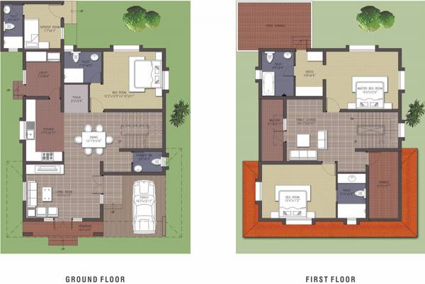 Alliance Bougainvillea (3BHK+4T (2,334 sq ft) + Servant Room 2334 sq ft)
