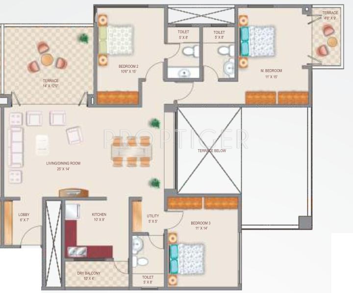 5 Star Royal Grandeur (3BHK+3T (1,633 sq ft) 1633 sq ft) 5 Star Royal Grandeur (3BHK+3T (1,633 sq ft) 1633 sq ft)