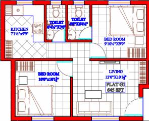 Oyester Chandra Pushpanjali (2BHK+2T (645 sq ft) 645 sq ft) Oyester Chandra Pushpanjali (2BHK+2T (645 sq ft) 645 sq ft)