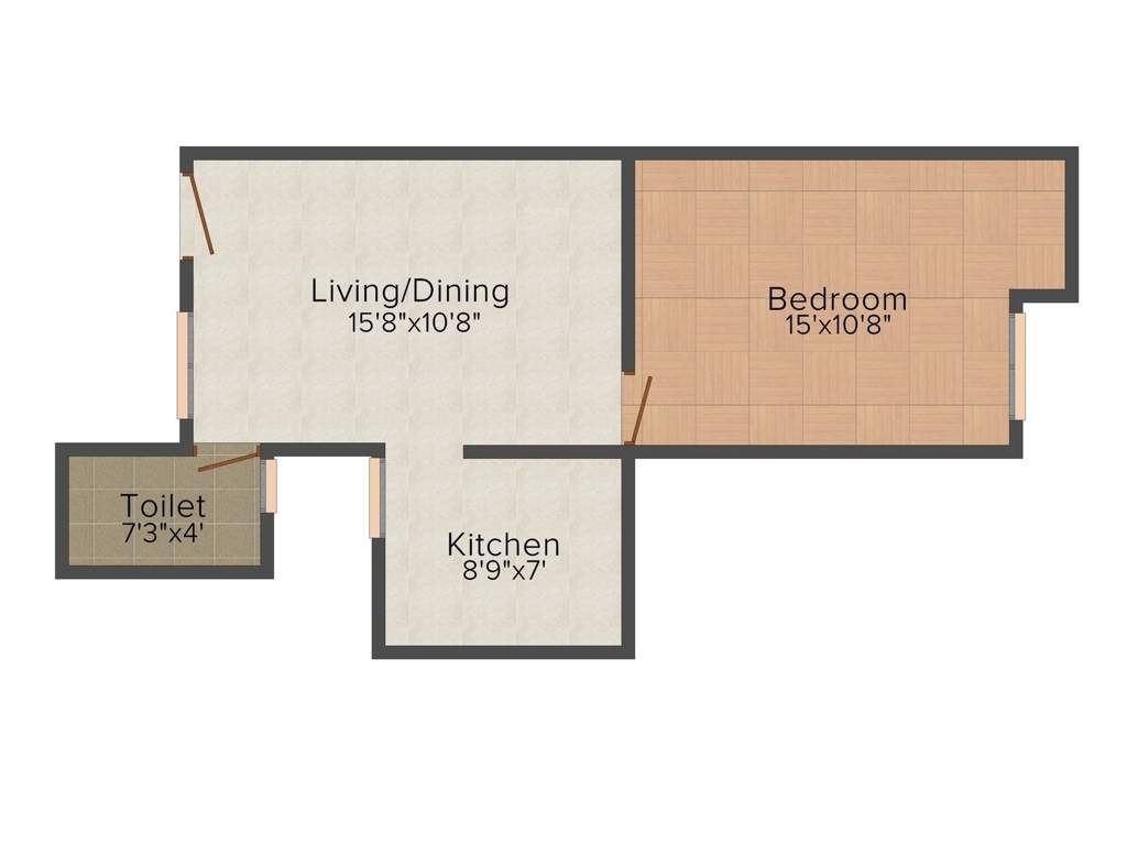 StepsStone Krita (1BHK+1T (597 sq ft) 597 sq ft)