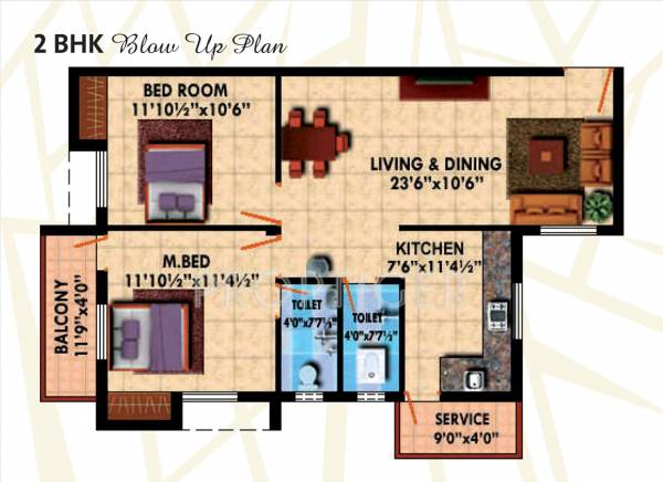 StepsStone Artithaa (2BHK+2T (856 sq ft) 856 sq ft)