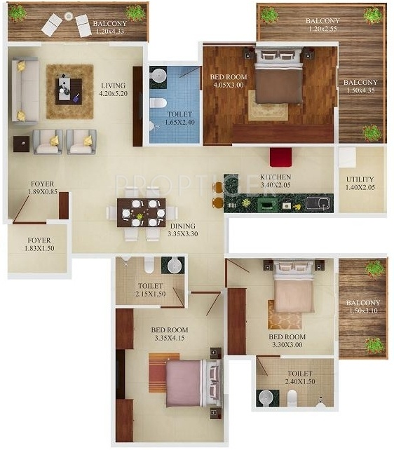 Aratt Premier (3BHK+3T (1,555 sq ft) 1555 sq ft) Aratt Premier (3BHK+3T (1,555 sq ft) 1555 sq ft)