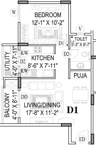 Shriram Summitt (1BHK+1T (780 sq ft) Pooja Room 780 sq ft) Shriram Summitt (1BHK+1T (780 sq ft) Pooja Room 780 sq ft)