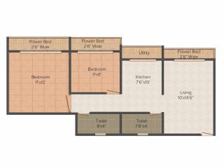Khushi Aangan (2BHK+2T (805 sq ft) 805 sq ft) Khushi Aangan (2BHK+2T (805 sq ft) 805 sq ft)