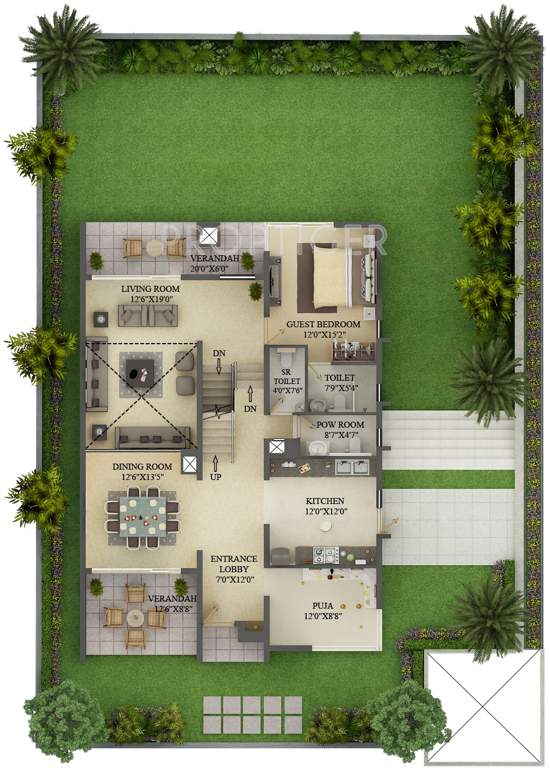 The Address The Gran Carmen Address (4BHK+5T (5,000 sq ft) + Pooja Room 5000 sq ft)