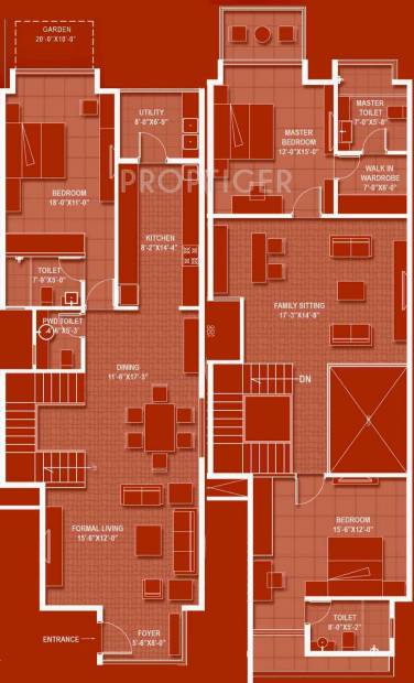 Krishvi Gavakshi Duplex Floor Plan (3BHK+3T (2,313 sq ft) 2313 sq ft)