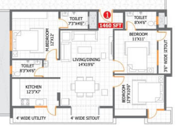  olive apartments Floor Plan Floor Plan