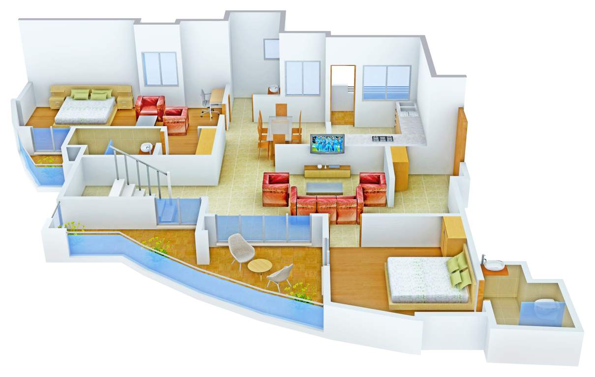 Vaswani Reserve (4BHK+5T (3,755 sq ft) + Servant Room 3755 sq ft)