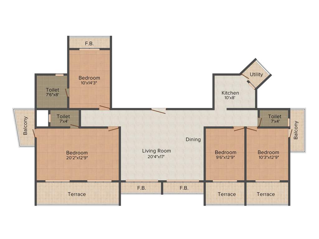 Sadguru Platinum (4BHK+4T (2,650 sq ft) 2650 sq ft)