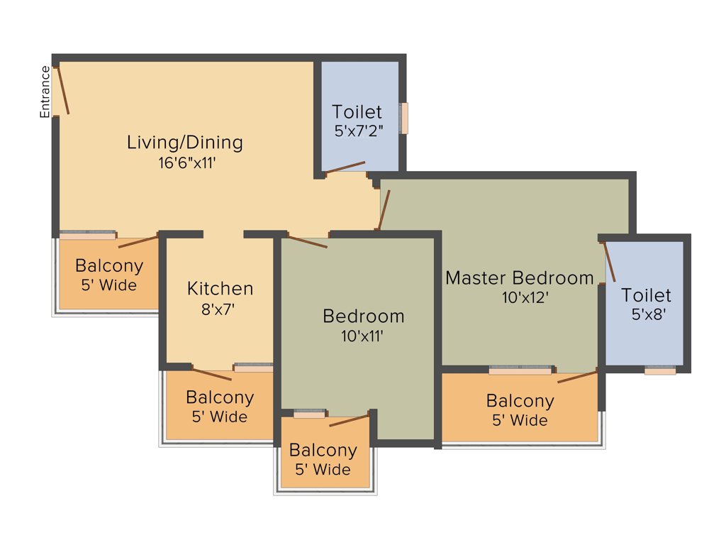VVIP Homes (2BHK+2T (1,060 sq ft) 1060 sq ft)
