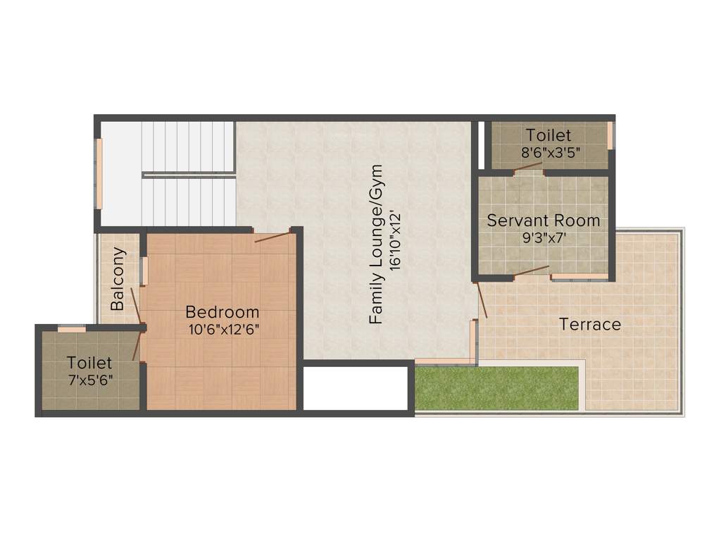 Ajnara London Square (4BHK+5T (2,490 sq ft) + Study Room 2490 sq ft)