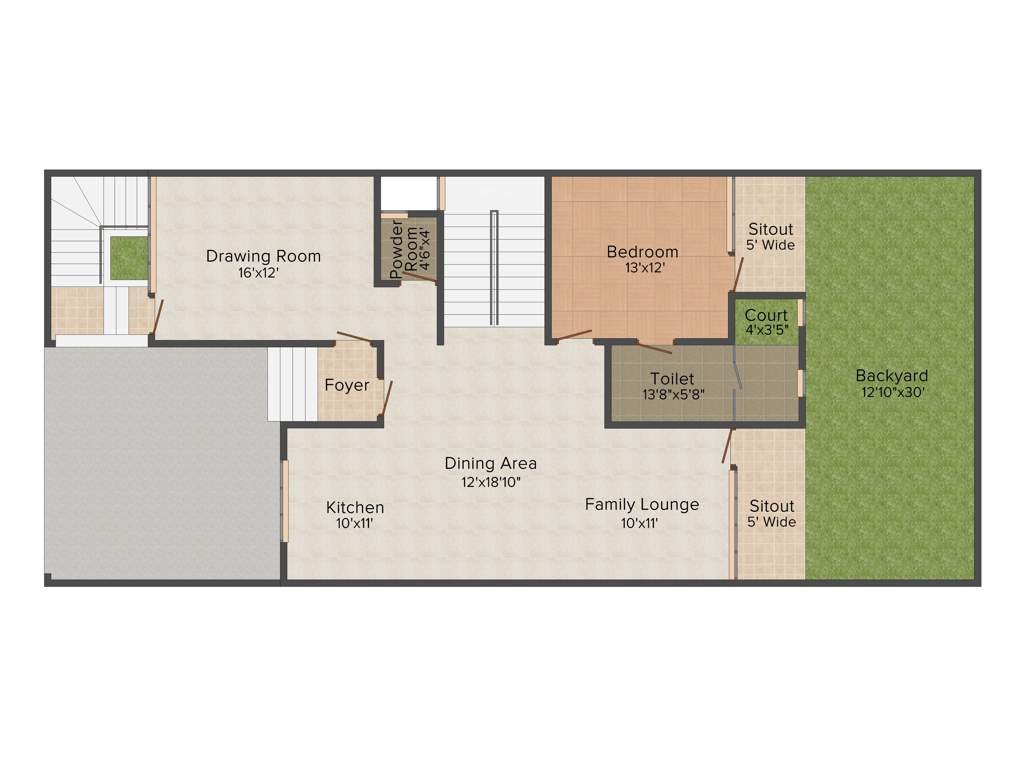 Ajnara London Square (5BHK+7T (4,570 sq ft) + Study Room 4570 sq ft)