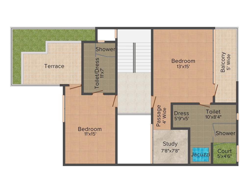 Ajnara London Square (5BHK+7T (4,570 sq ft) + Study Room 4570 sq ft)