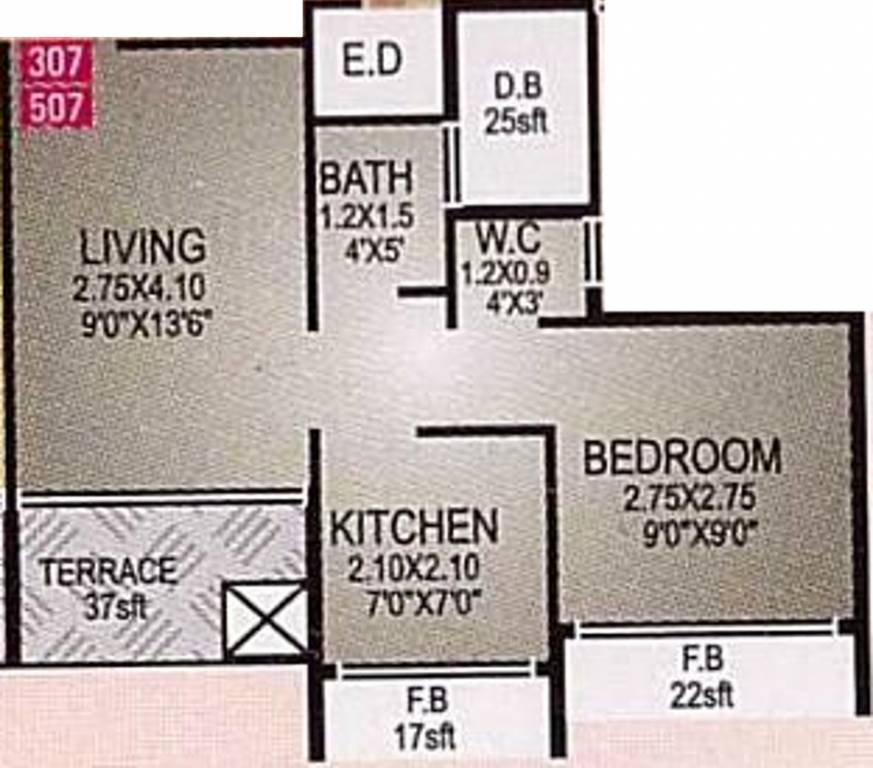 Laxmi Group Aniruddha Enclave (1BHK+1T (675 sq ft) 675 sq ft)