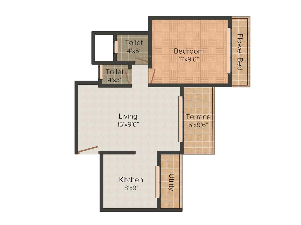 Saraswati Meera Vatika (1BHK+1T (637 sq ft) 637 sq ft)