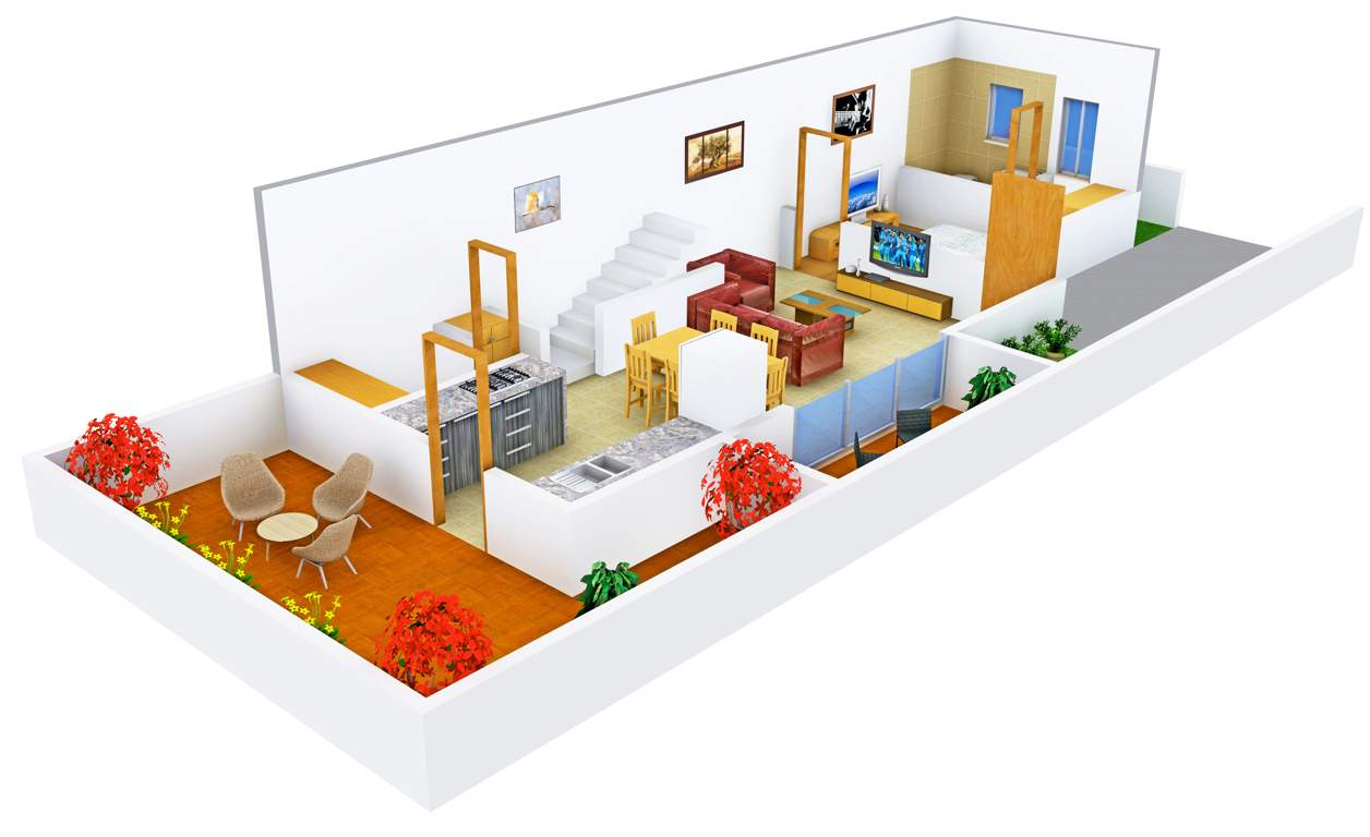 Sai Sun Palm Orchard (3BHK+3T (2,486 sq ft) 2486 sq ft)