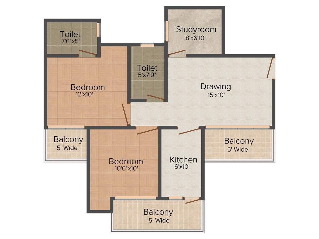 Elegant Splendour (2BHK+2T (1,153 sq ft) 1153 sq ft)