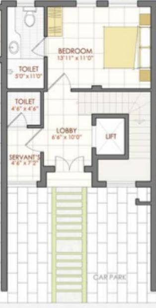 Ankur The Nook (4BHK+5T (2,600 sq ft)   Servant Room 2600 sq ft)