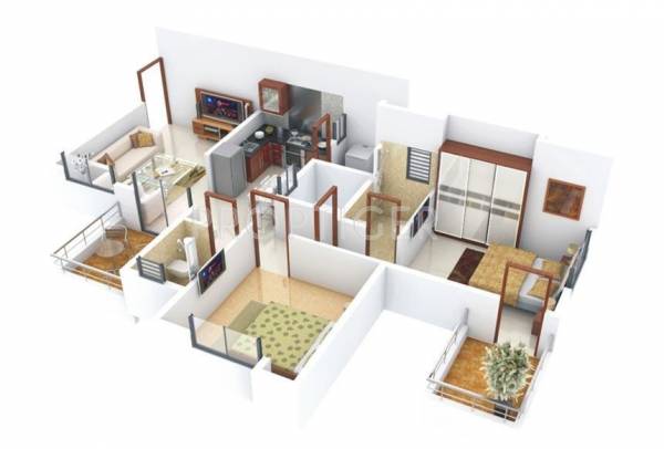 Right Anisha Enclave (2BHK+2T (978 sq ft) 978 sq ft)