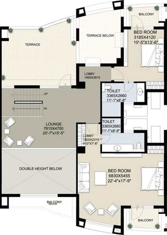 Raheja Vedaanta (5BHK+5T (6,027 sq ft) + Servant Room 6027 sq ft)
