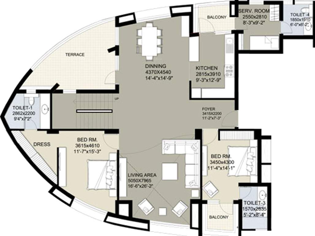 Raheja Vedas (5BHK+5T (5,534 sq ft) + Servant Room 5534 sq ft)