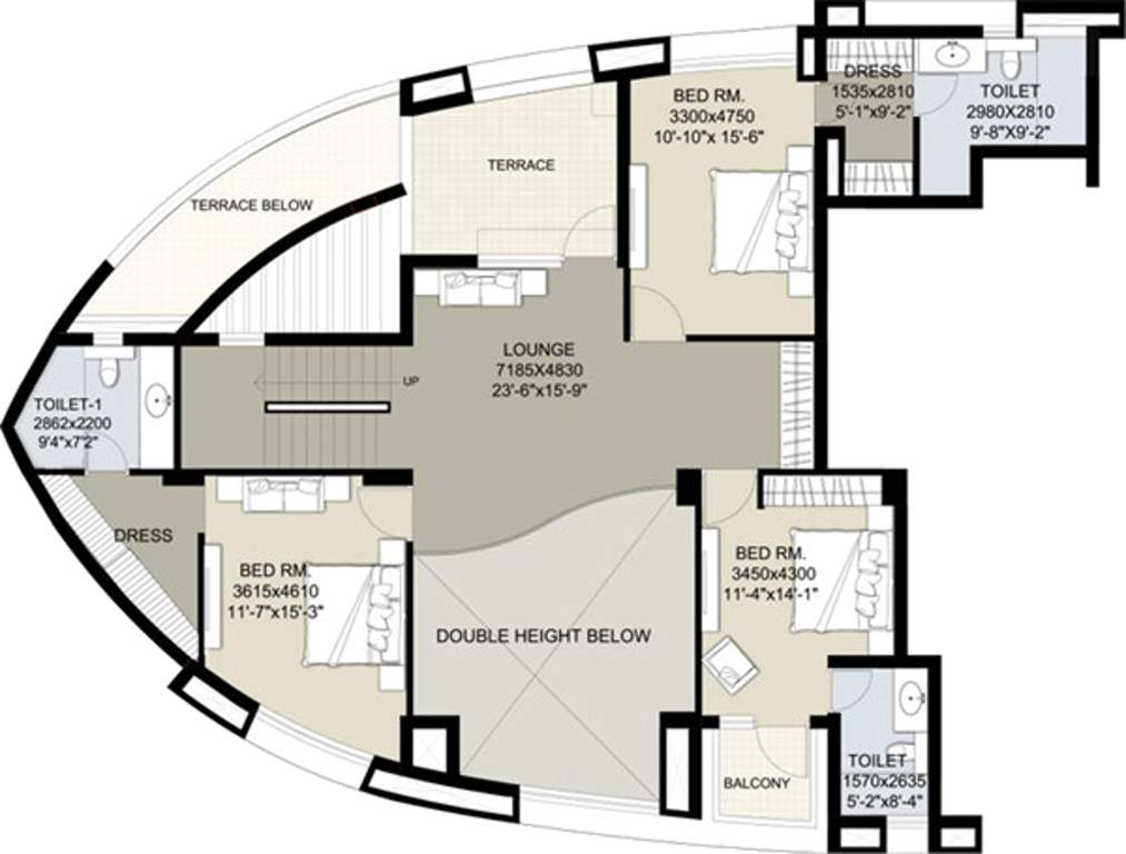 Raheja Vedas (5BHK+5T (5,534 sq ft) + Servant Room 5534 sq ft)