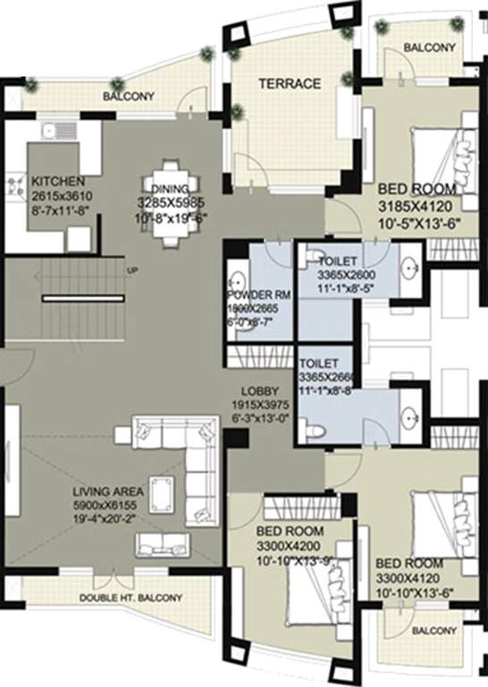 Raheja Vedas (5BHK+5T (6,027 sq ft) + Servant Room 6027 sq ft)