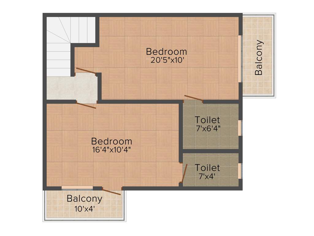 Sai Sun Palm Orchard (3BHK+3T (1,285 sq ft) 1285 sq ft)