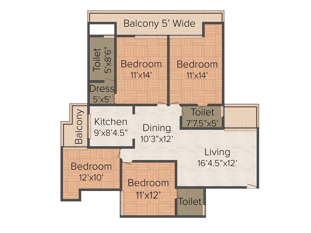 LR Blue Moon Homes (4BHK+3T (1,925 sq ft) 1925 sq ft)